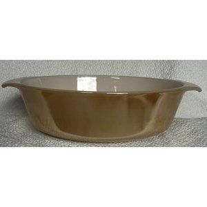 Vintage Anchor Hocking Fire King 433 Peach Luster Casserole Dish 1942-1945
